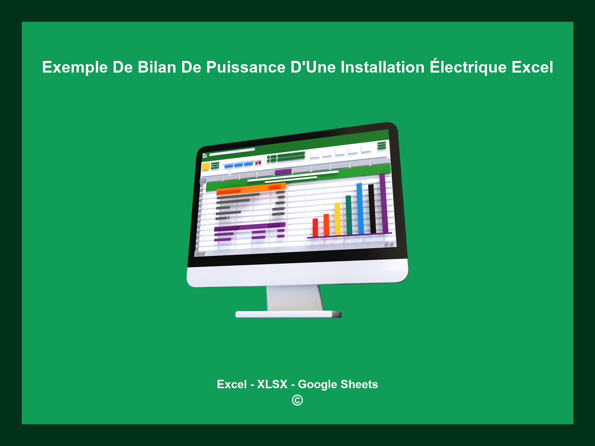Exemple De Bilan De Puissance D'Une Installation Électrique Excel