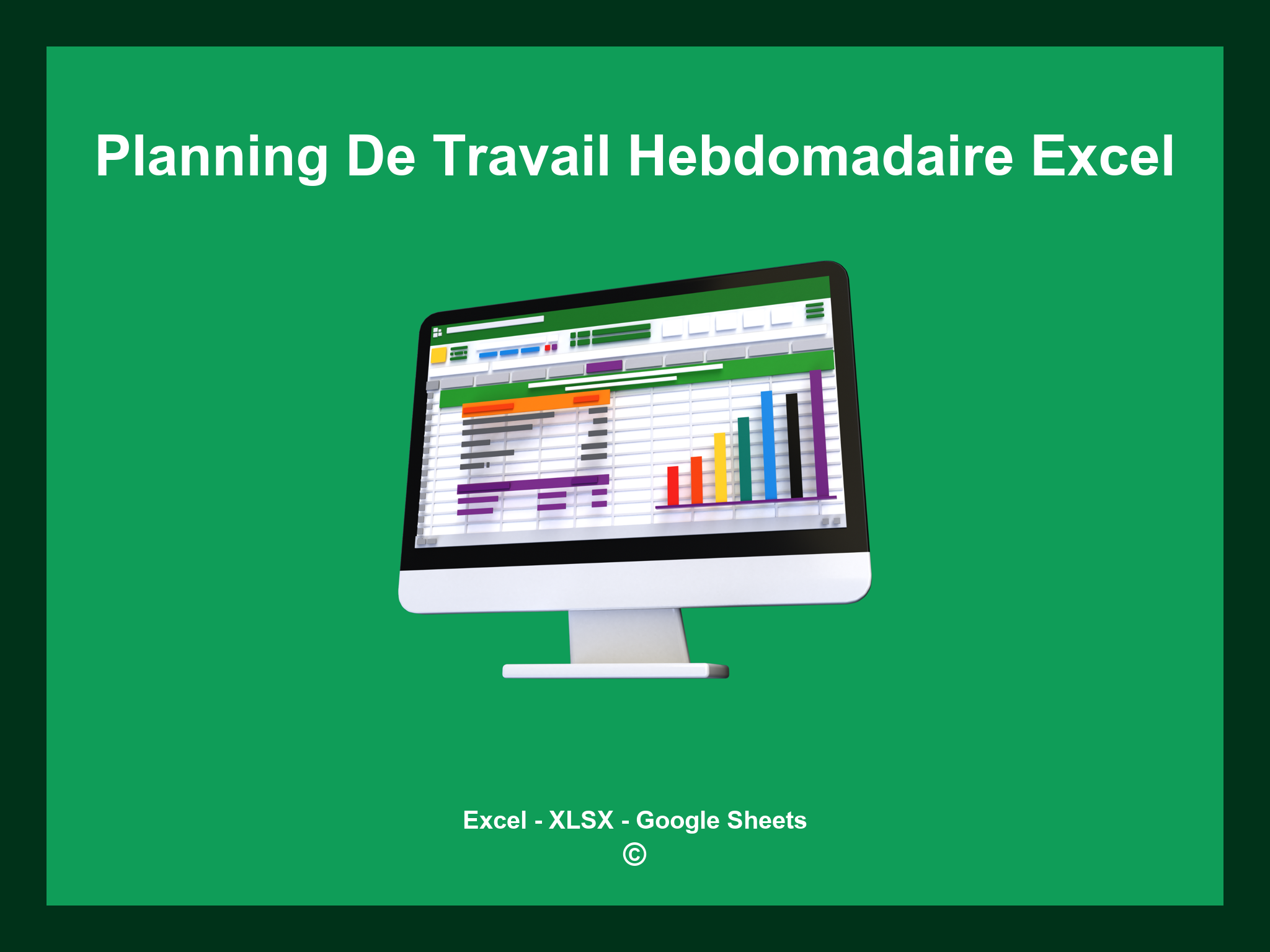 Planning De Travail Hebdomadaire Excel