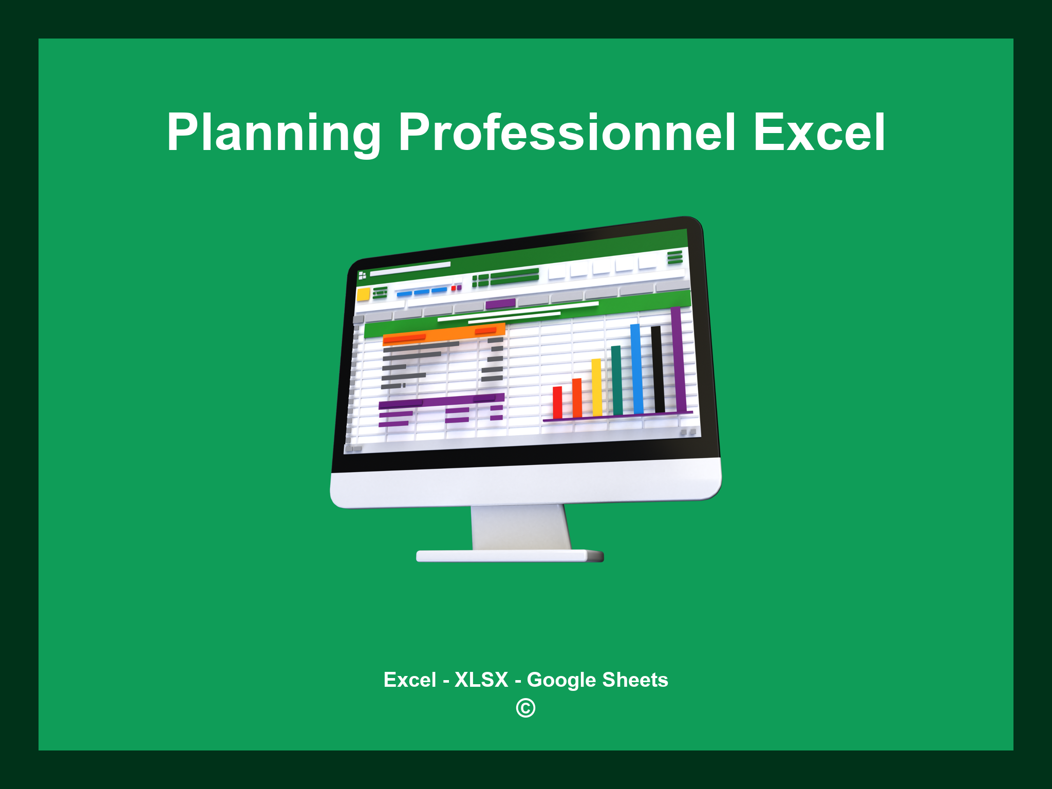 Planning Professionnel Excel